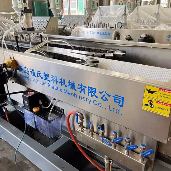Double Wall Plastic PE PP Corrugated Water Pipe Making Machine Production Extrusion Line
